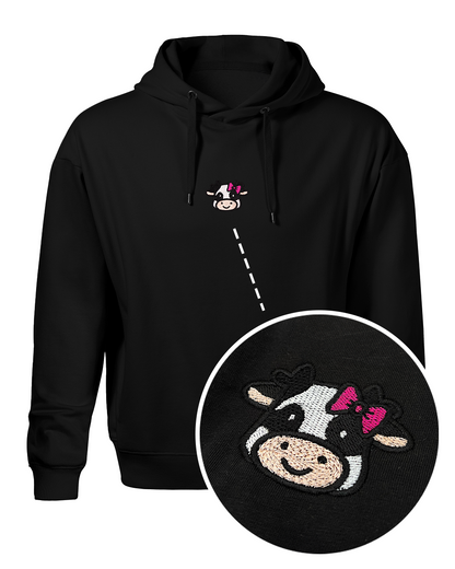 Bavlněná mikina s výšivkou I’m just a Cow
