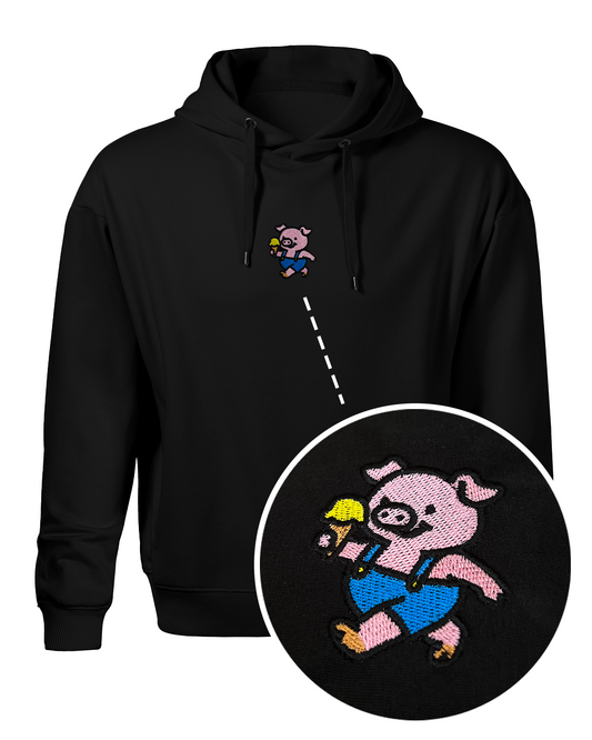 Bavlněná mikina s výšivkou Čuník