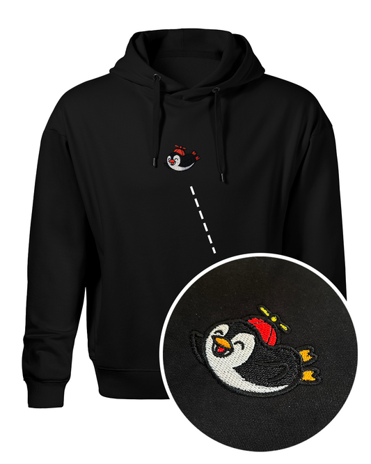 Bavlněná mikina s výšivkou Happy Tučňák