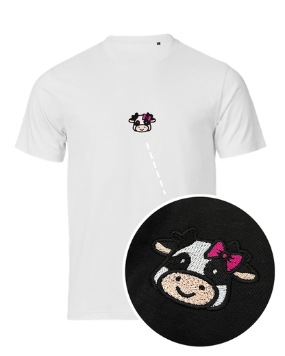 Bavlněné tričko s výšivkou I’m just a Cow