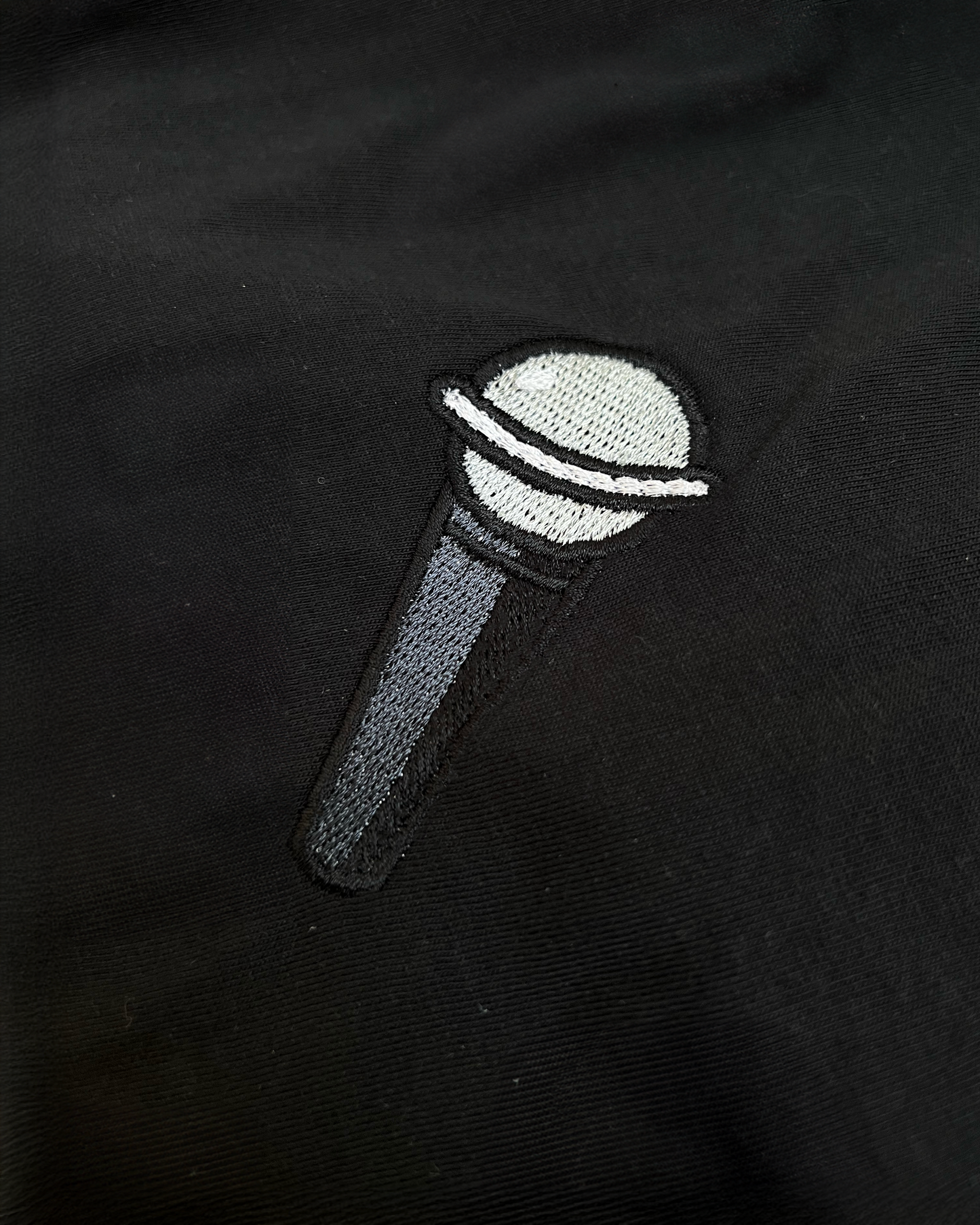 Bavlněná mikina s výšivkou Mikrofon