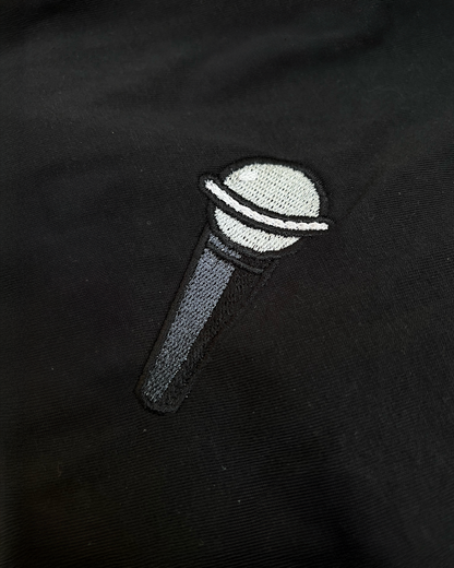 Bavlněná mikina s výšivkou Mikrofon